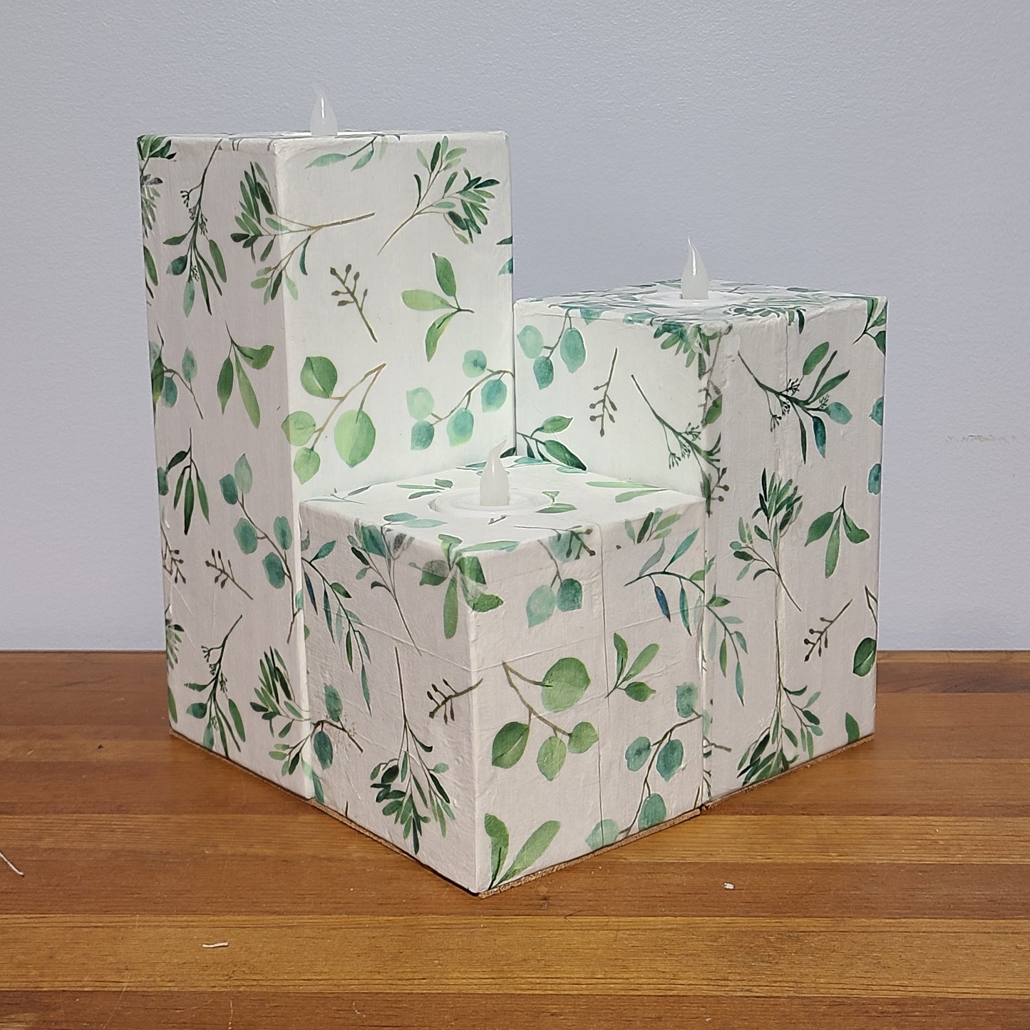"Leaves" LED Candle Holder Post