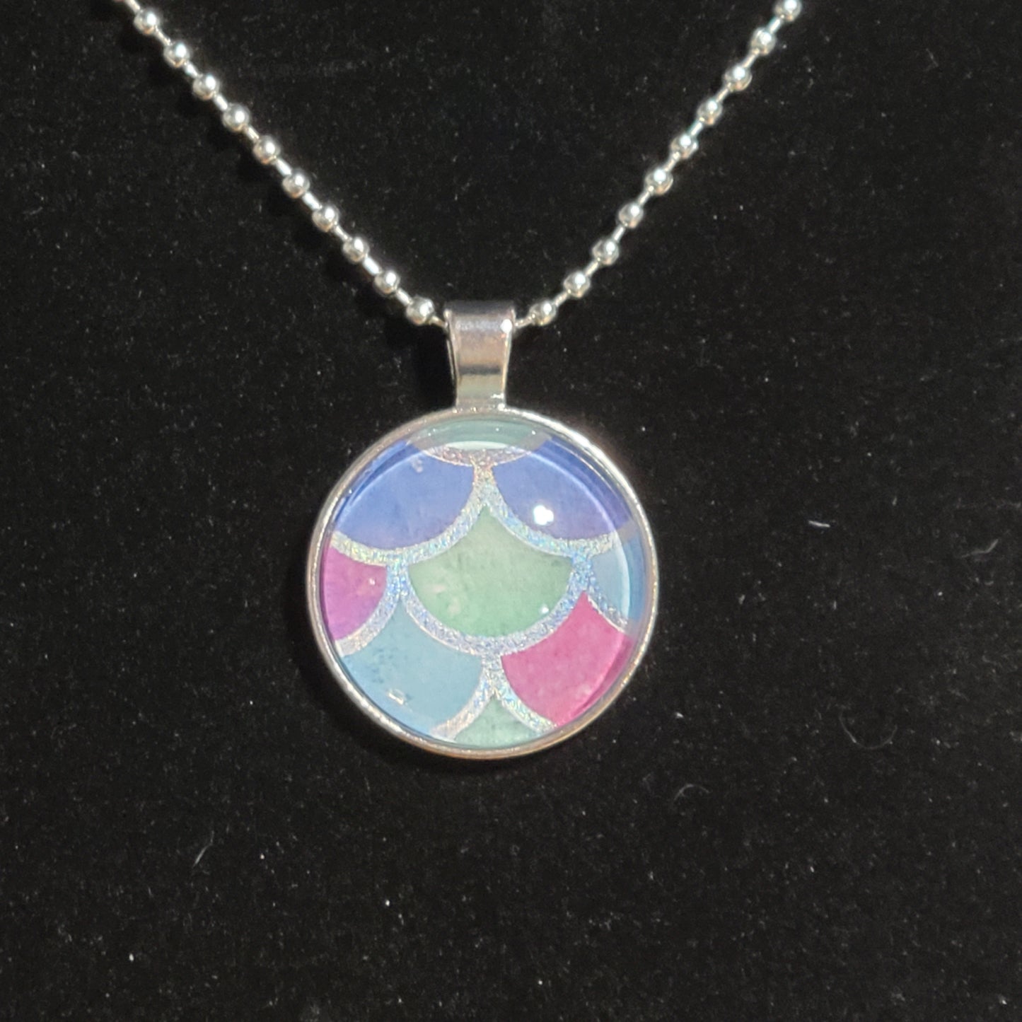 Mermaid Scales Necklace (Facing Down)