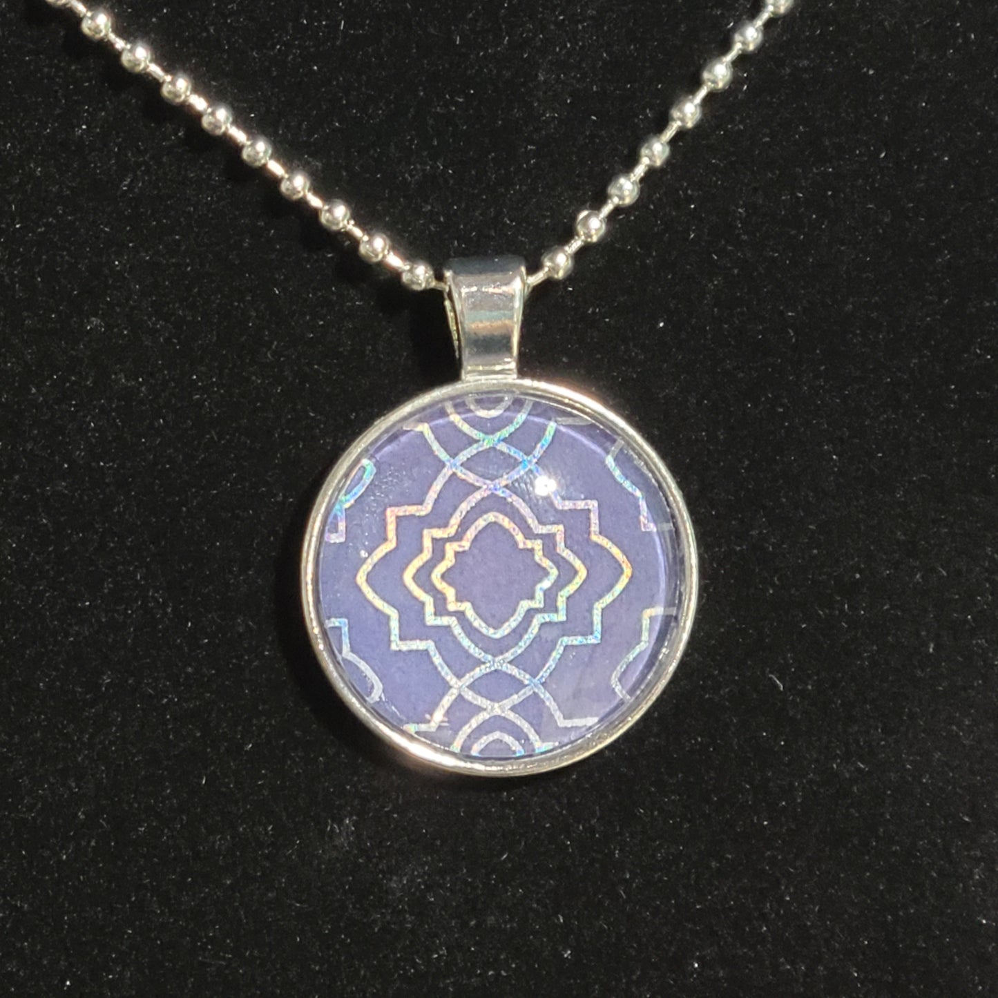 Iridescent Geometric Pattern Necklace I