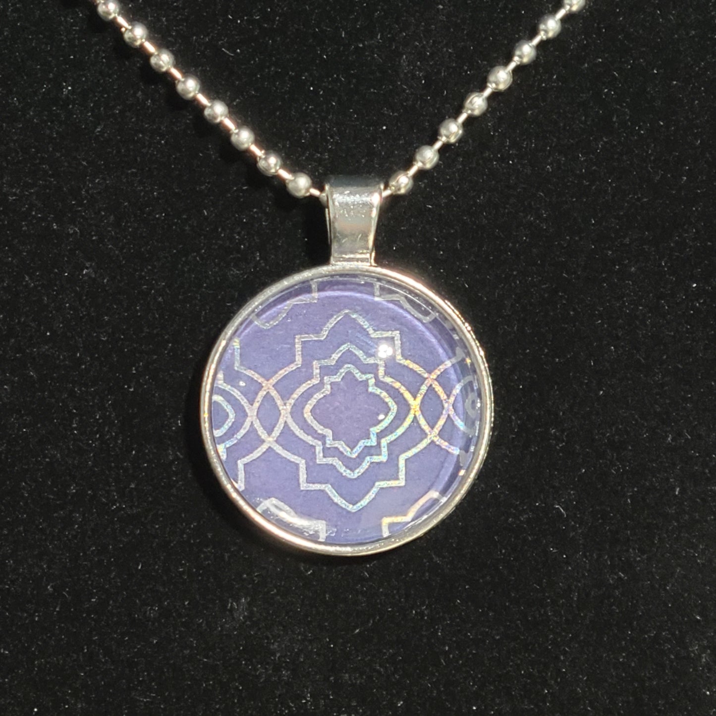Iridescent Geometric Pattern Necklace II