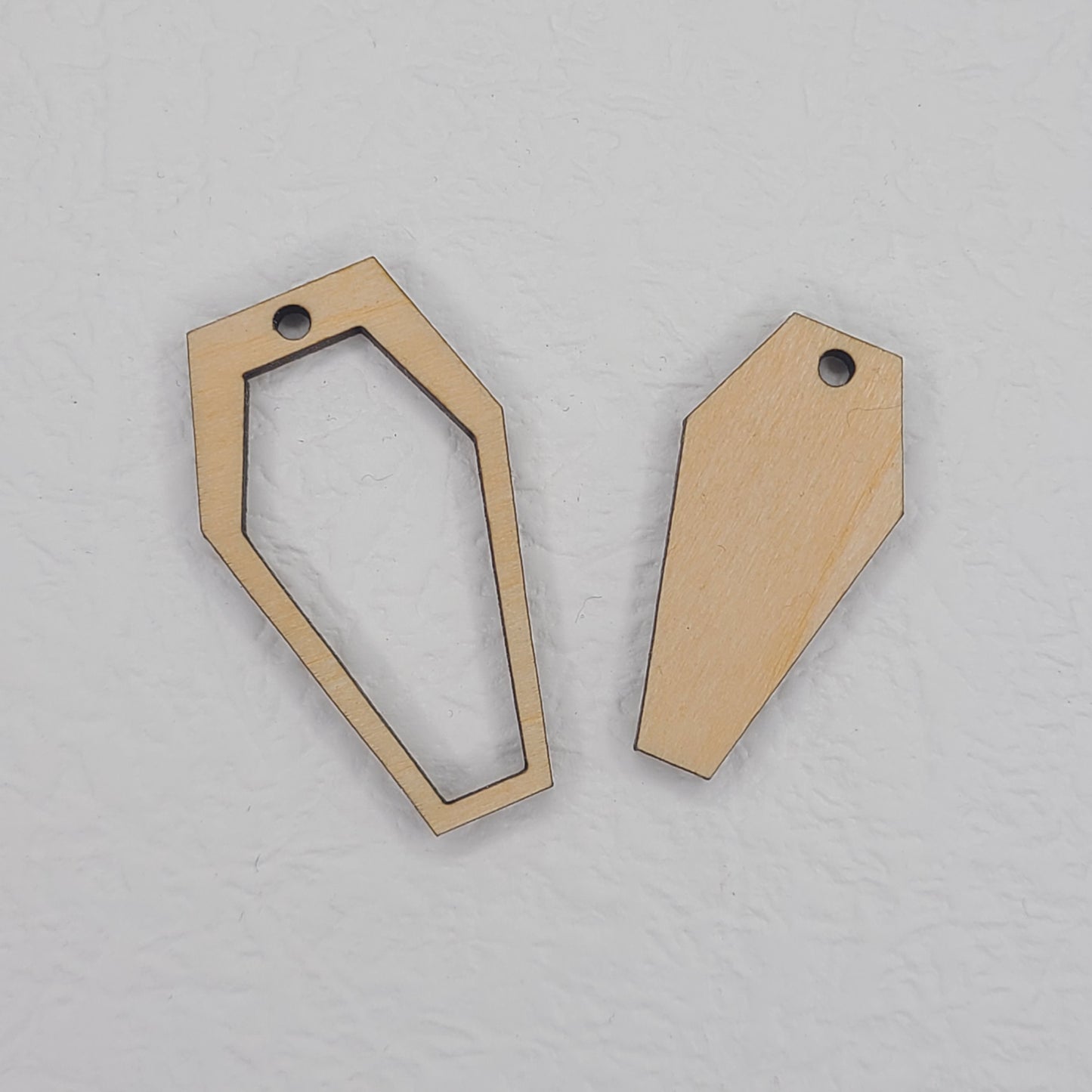 Coffin earring blanks