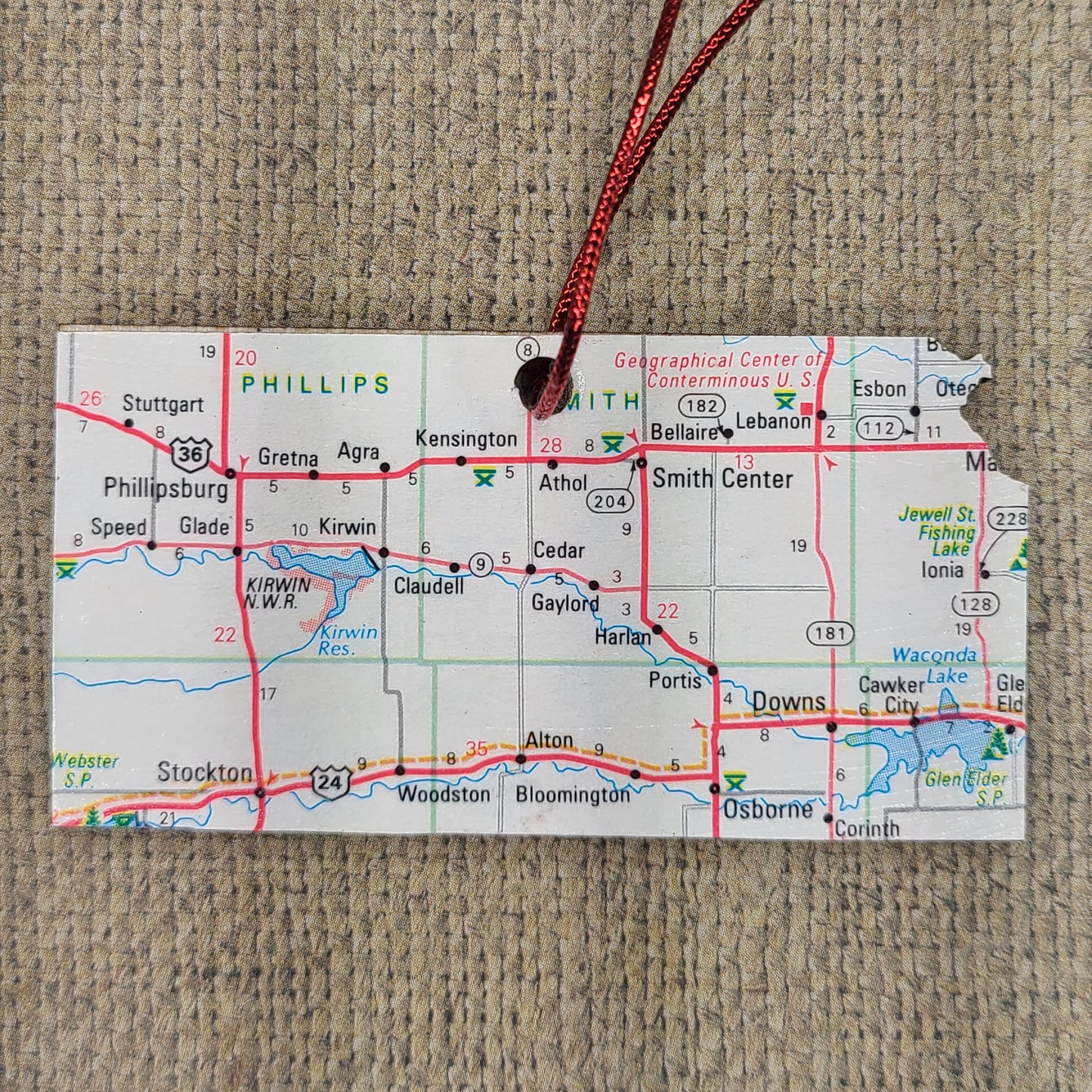 1980 Kansas (Osborne/Phillipsburg/Smith Center/Stockton) Ornament