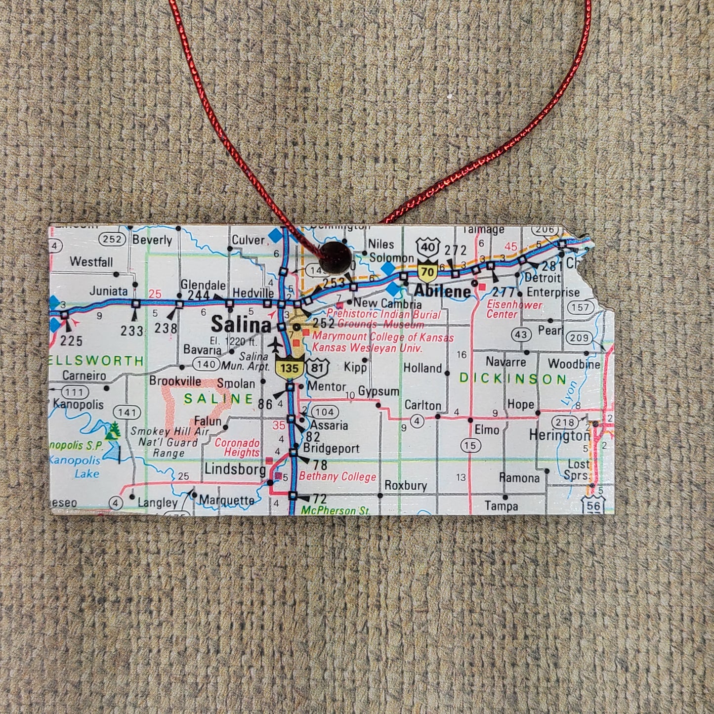 1980 Kansas (Abilene/Salina) Ornament