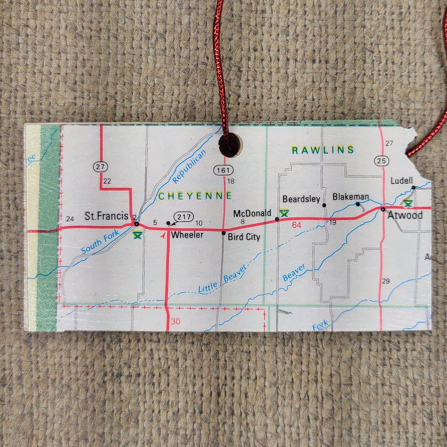 1980 Kansas (Atwood/St. Francis) Ornament