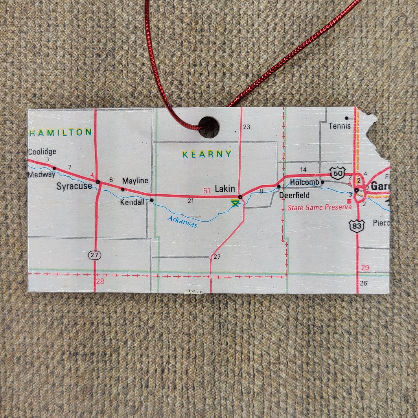 1980 Kansas (Garden City) Ornament
