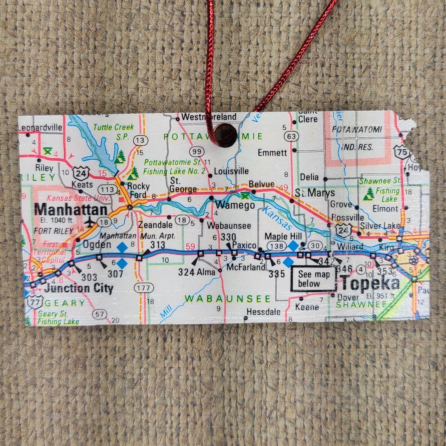 1980 Kansas (Manhattan/Topeka) Ornament