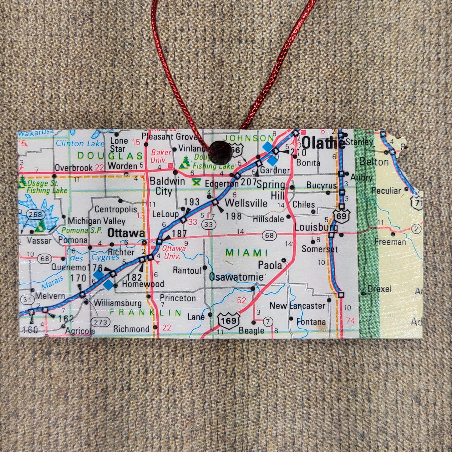1980 Kansas (Olathe/Ottawa) Ornament