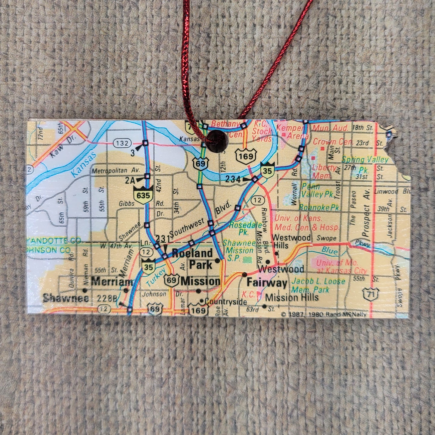 1980 Kansas (Fairway/Merriam/Mission/Roeland Park/Shawnee) Ornament