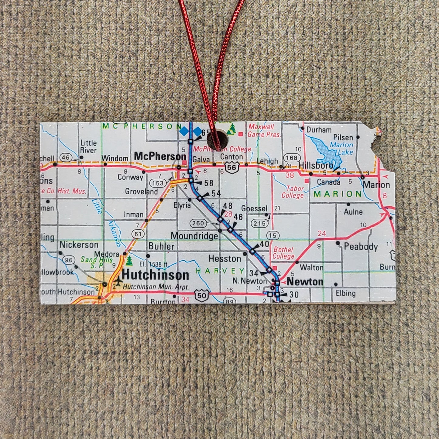 1980 Kansas (Hutchinson/McPherson/Newton) Ornament