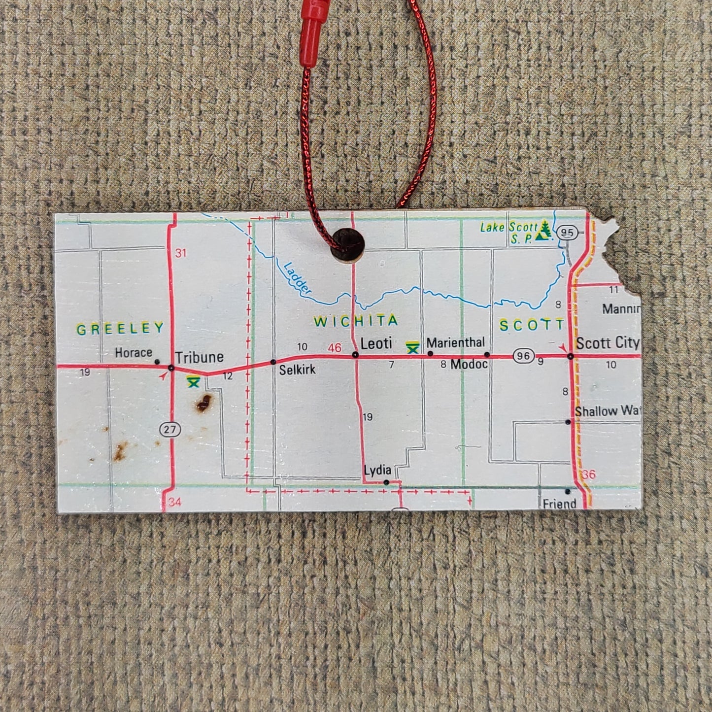 1980 Kansas (Scott City/Tribune) Ornament