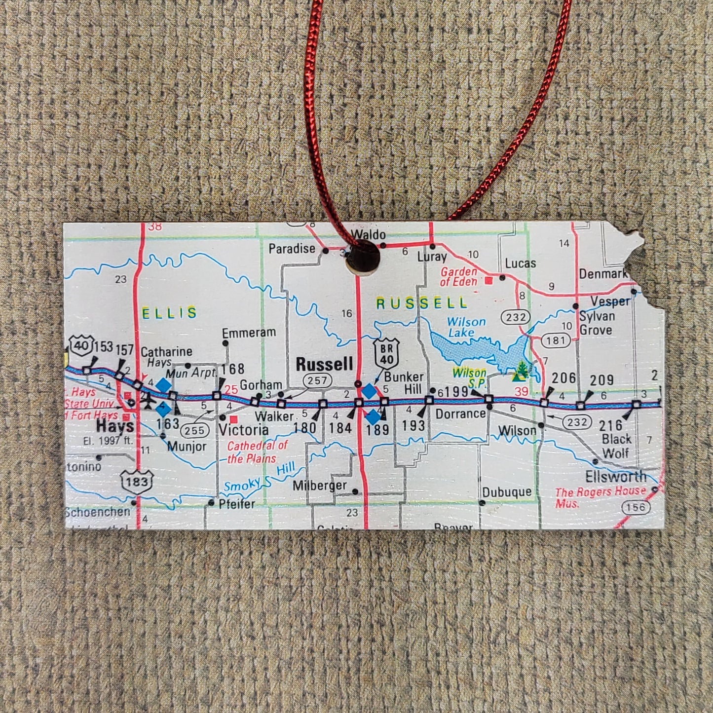 1980 Kansas (Hays/Russell) Ornament