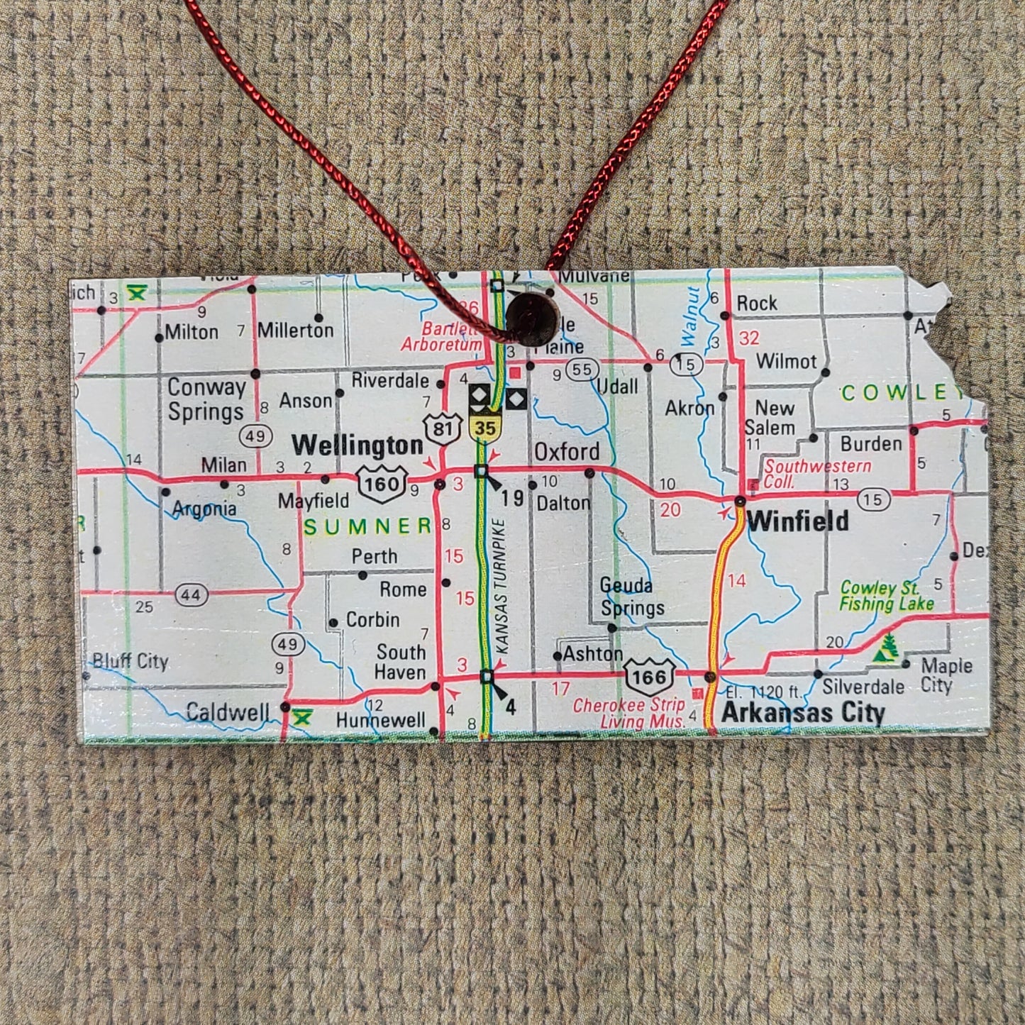 1980 Kansas (Arkansas City/Wellington/Winfield) Ornament