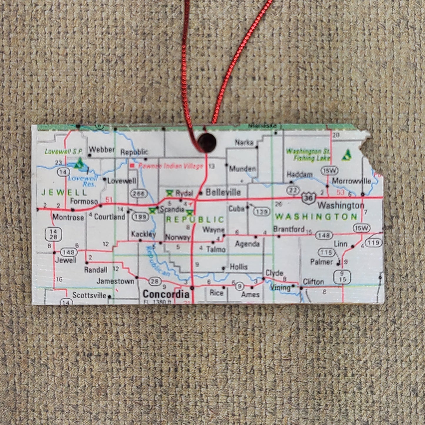 1980 Kansas (Concordia) Ornament