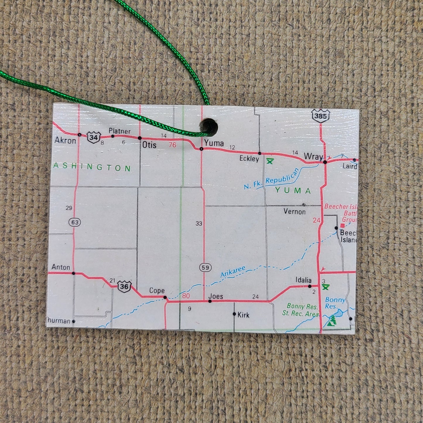 1980 Colorado (Akron/Otis/Yuma) Ornament