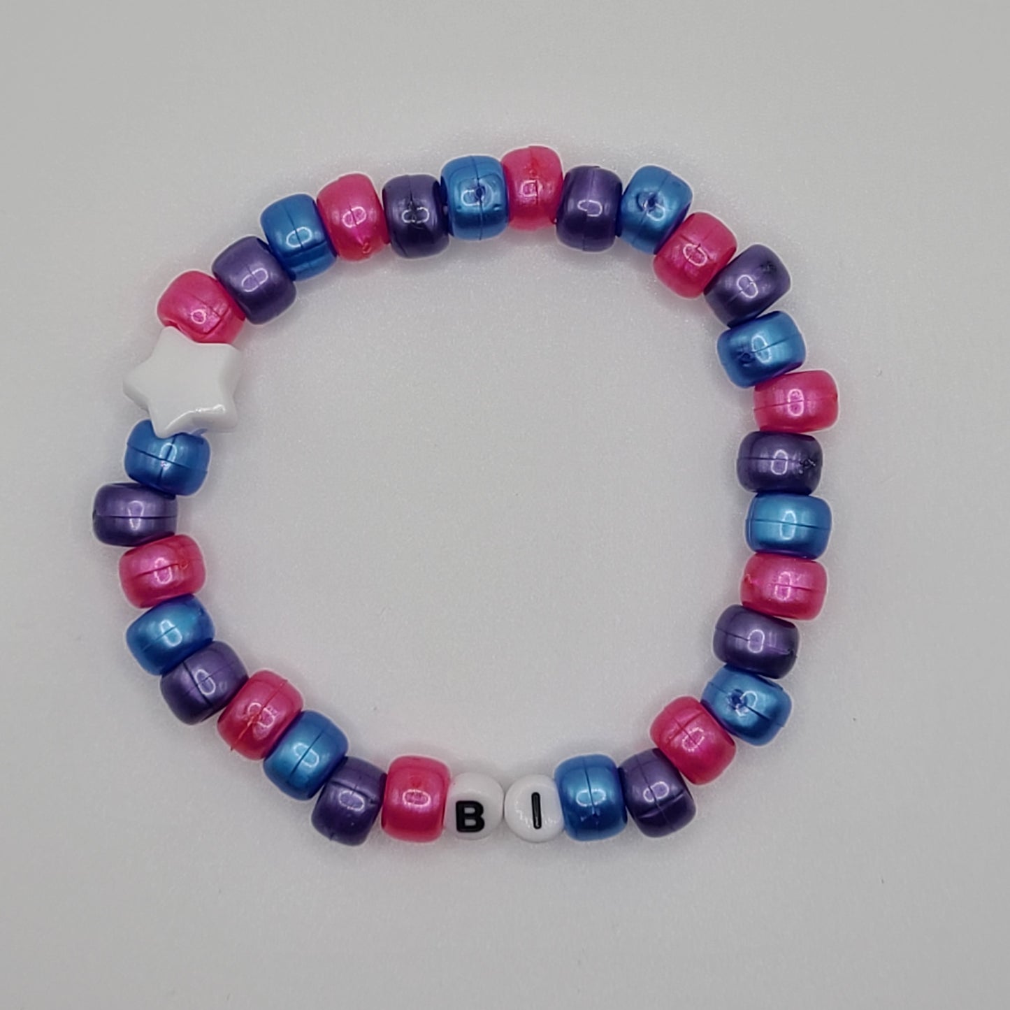 Bi Pony Bead Bracelet