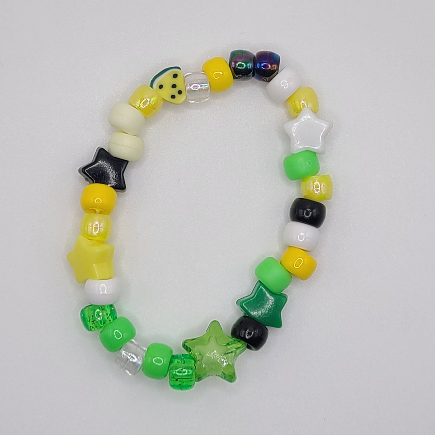 Kiwi Pony Bead Bracelet