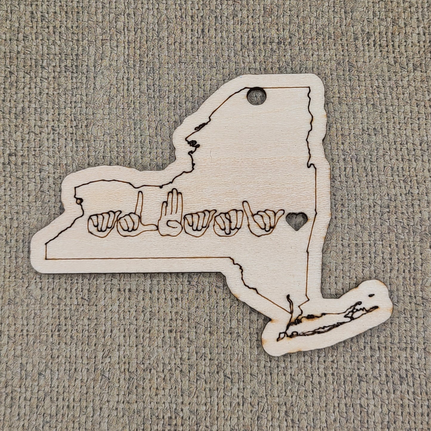 "Love Albany, New York" ornament