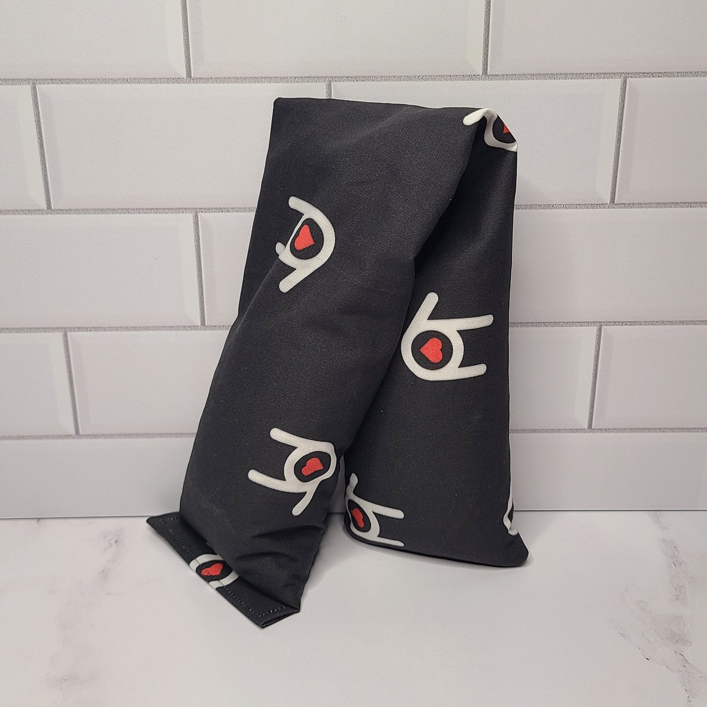 "I Love You Black" Rice Bag