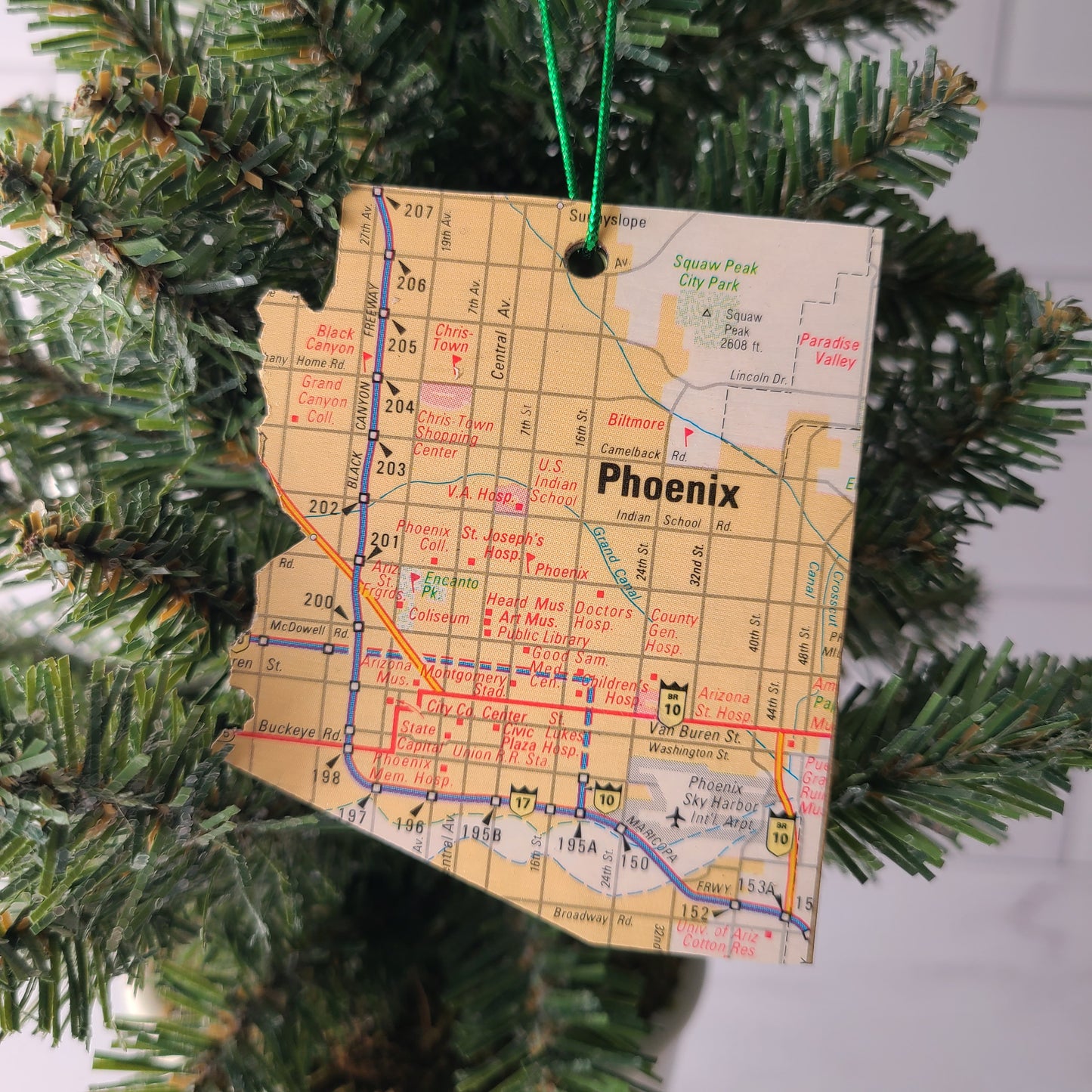ARIZONA - "Phoenix Day School for the Deaf in Phoenix" Map Ornament