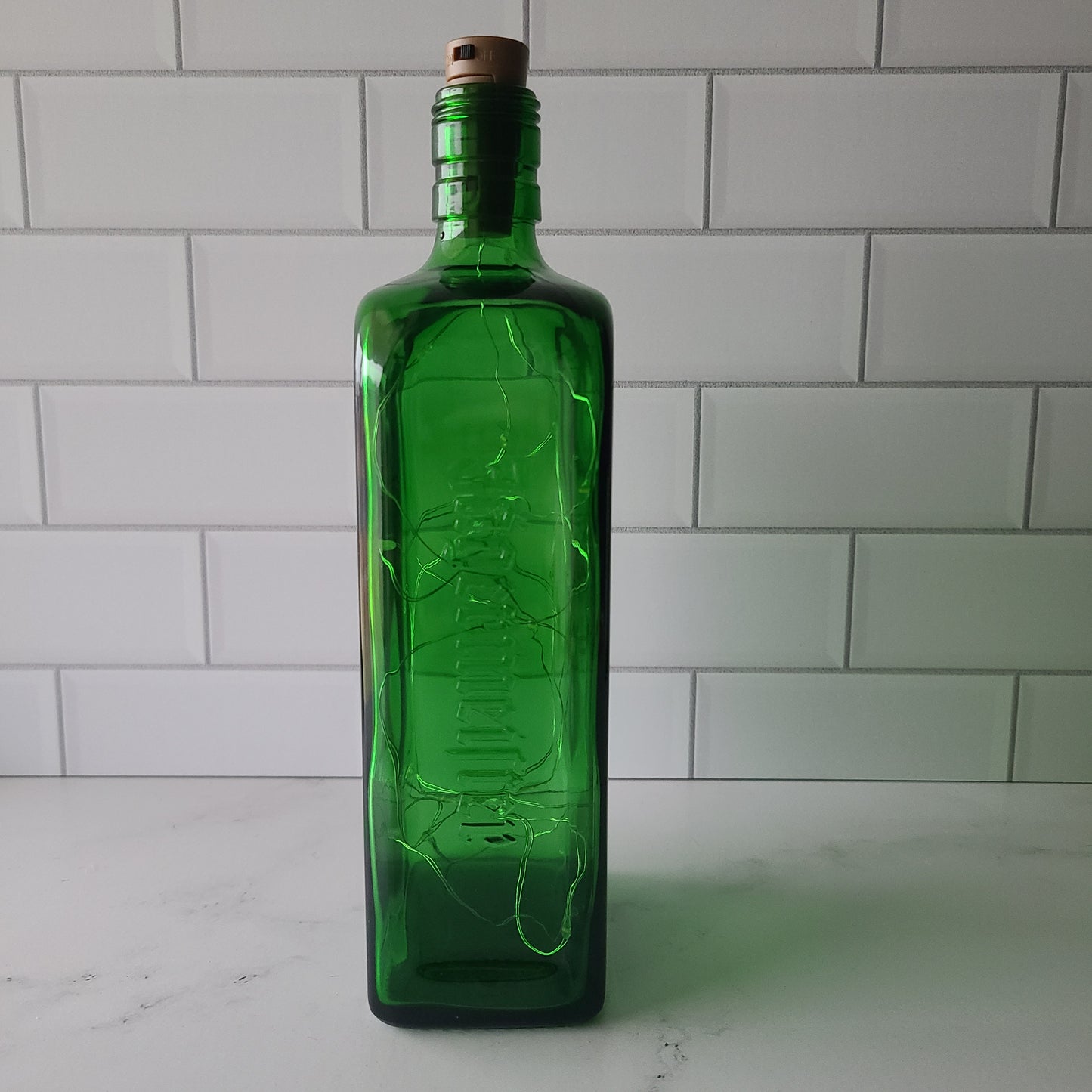 Fairy Light Jagermeister Bottle
