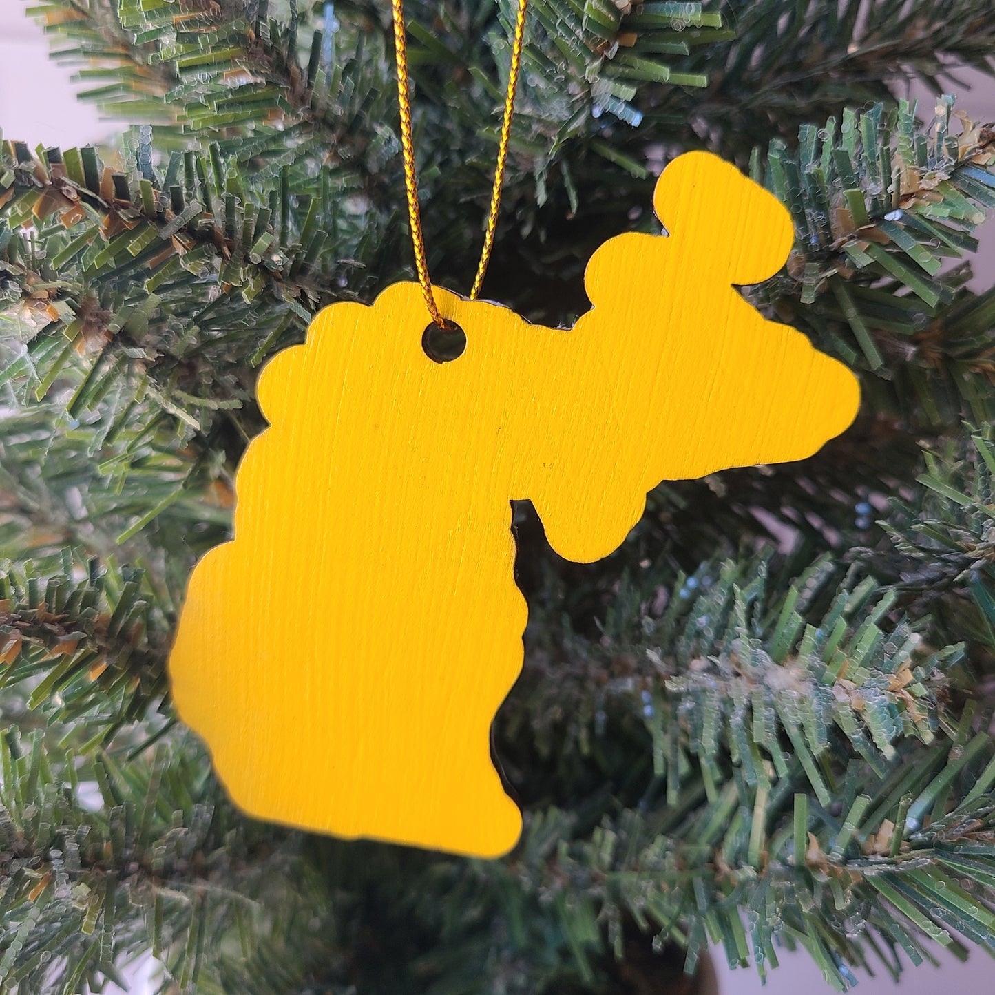MICHIGAN - "Michigan School for the Deaf in Flint" Map Ornament