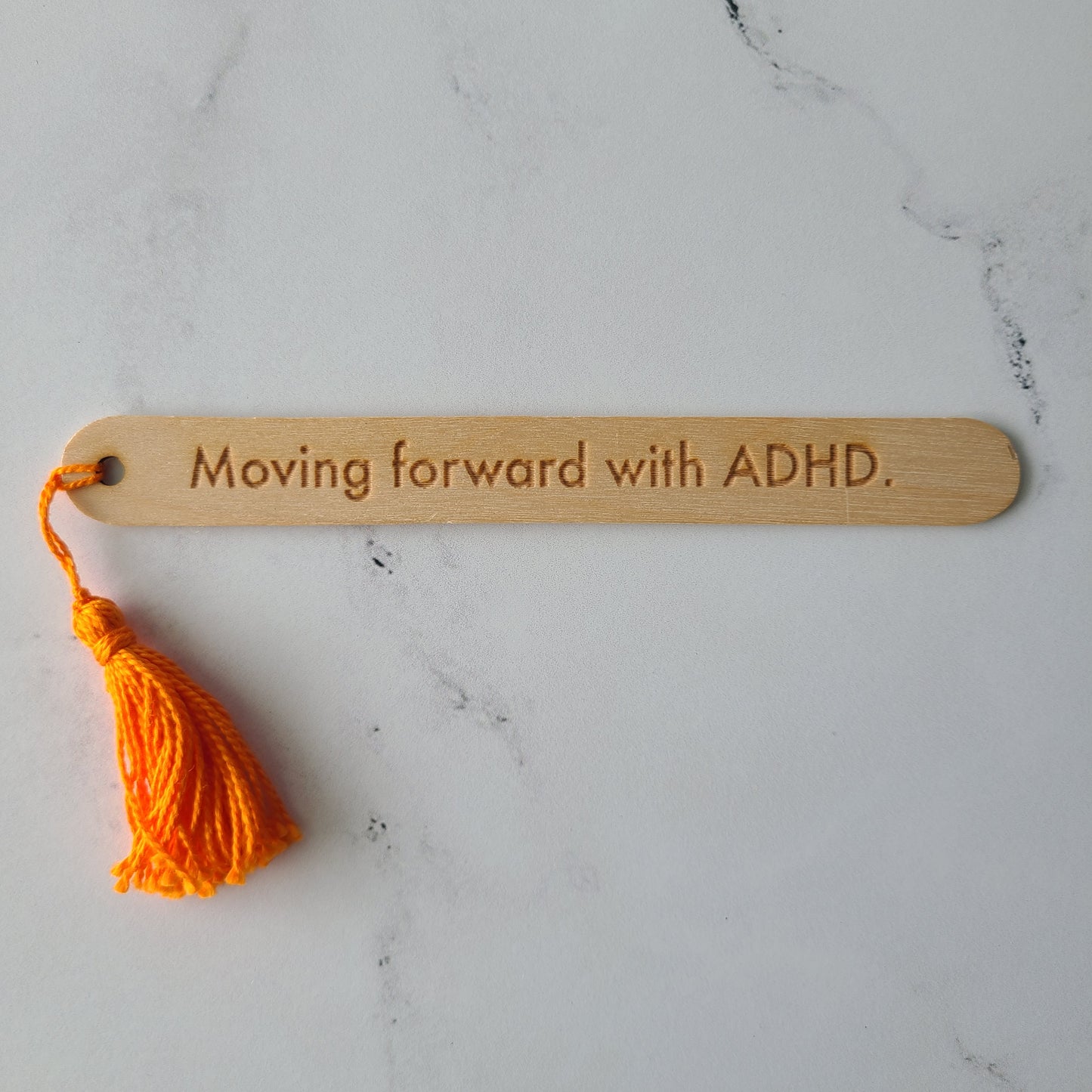 ADHD - "Moving forward with ADHD." popsicle bookmark