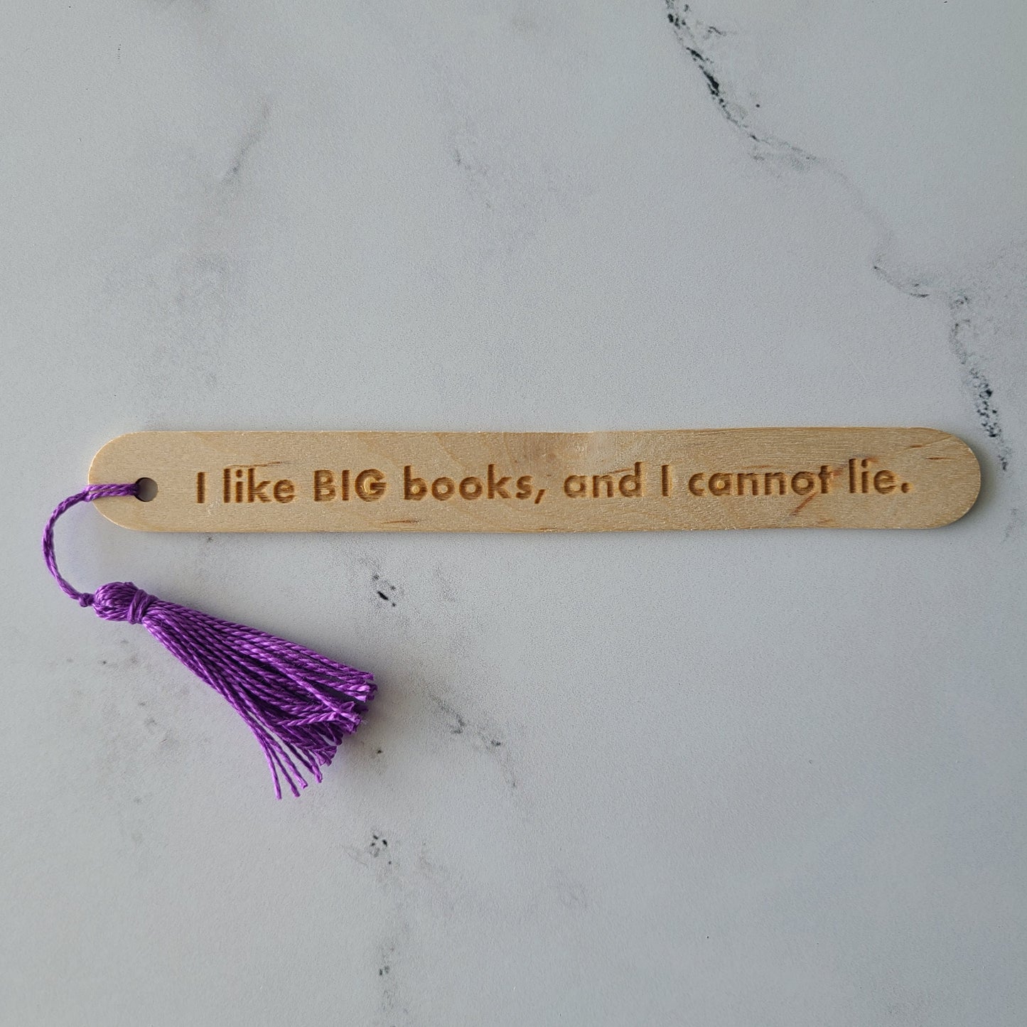 "I like BIG books, and I cannot lie." popsicle bookmark
