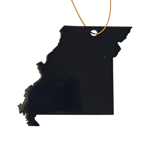 "I Love You, Missouri (Black/Yellow)" ornament