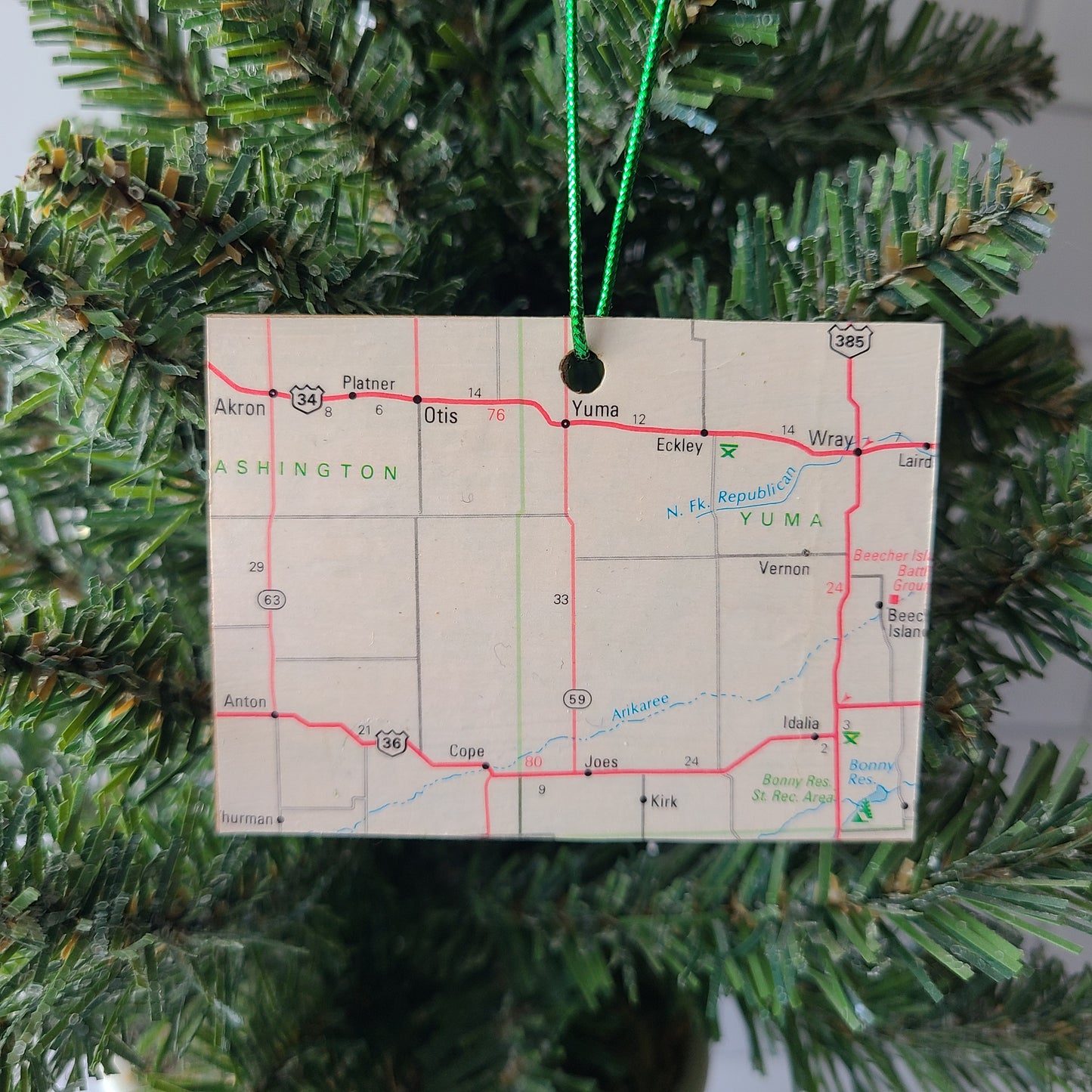 1980 Colorado (Akron/Otis/Yuma) Ornament