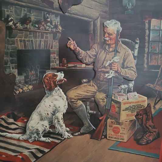 TIN SIGN - 1927 Remington Arms Co. by Henry Summer Watson