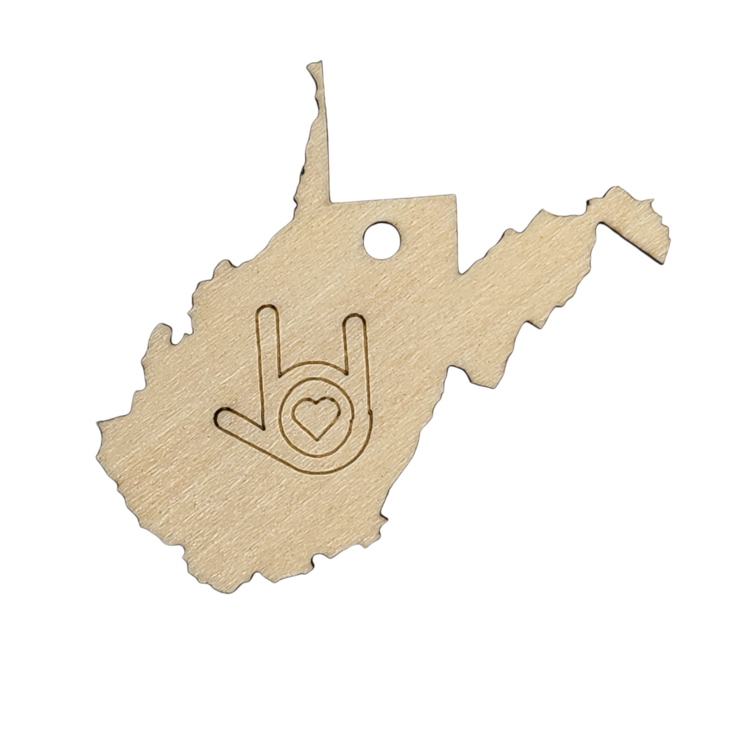 "I Love You, West Virginia" ornament