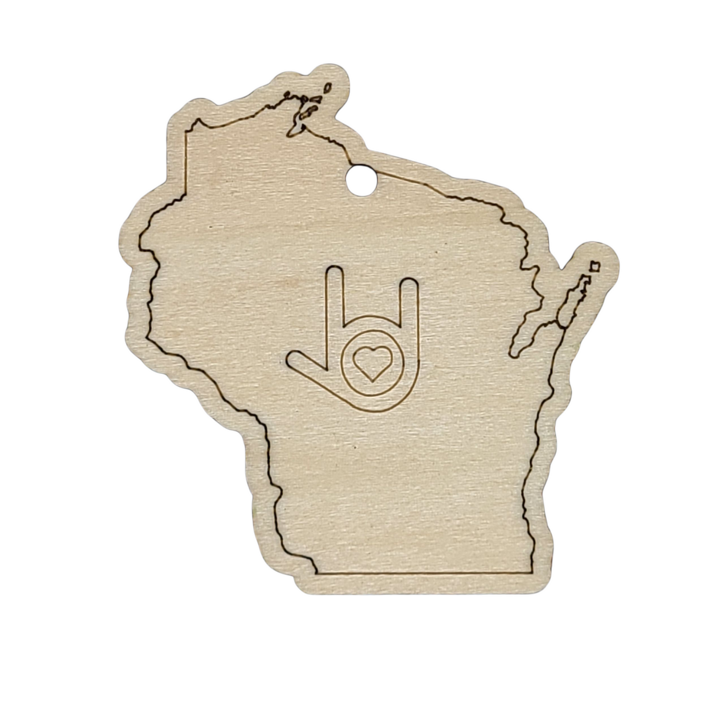 "I Love You, Wisconsin" ornament