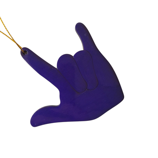 "I Love You, Pansies" ornament