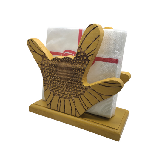 NAPKIN HOLDER - Yellow Sunflower (Big)