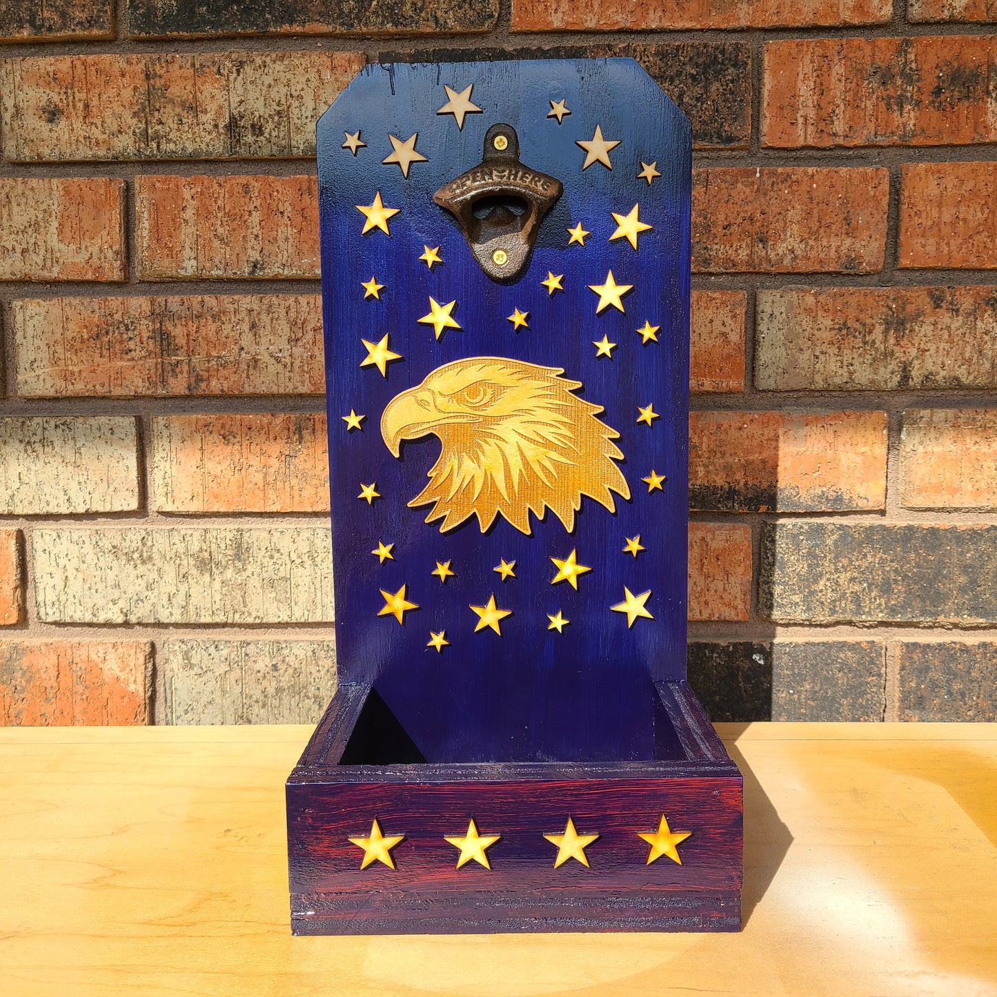 Starry Skies Eagle Bottle Cap Opener