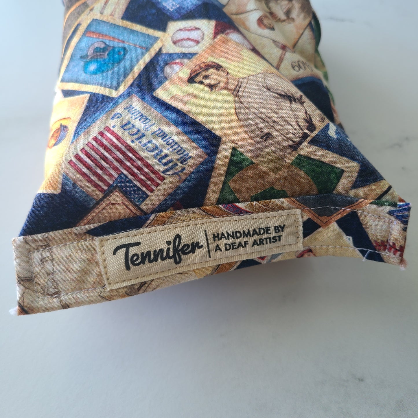 "Baseball" Rice Bag