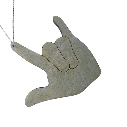 "I Love You, Purple Leaves" ornament