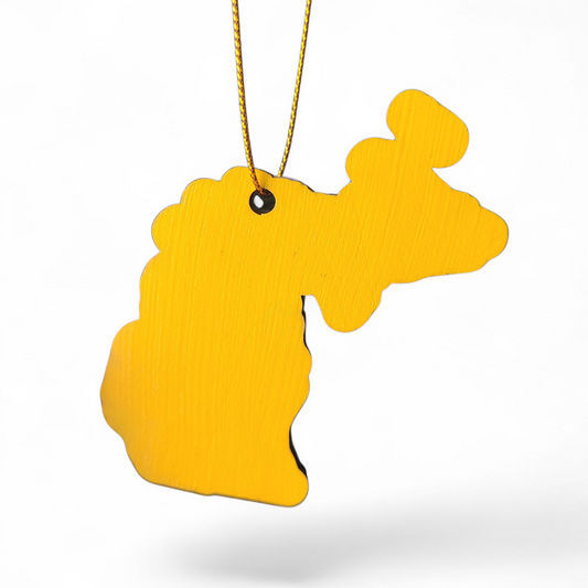 MICHIGAN - "Michigan School for the Deaf in Flint" Map Ornament