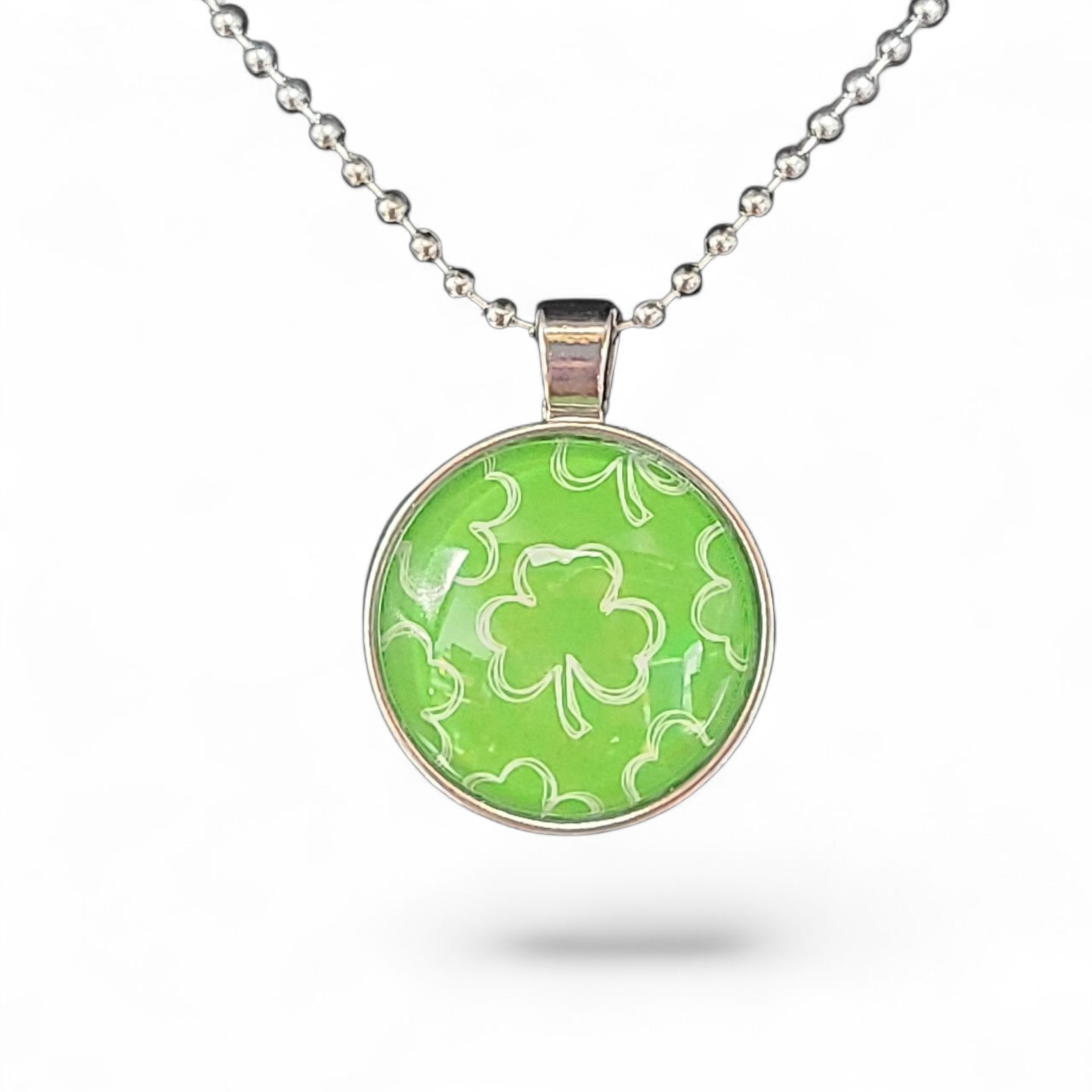 Scattered Shamrocks Necklace