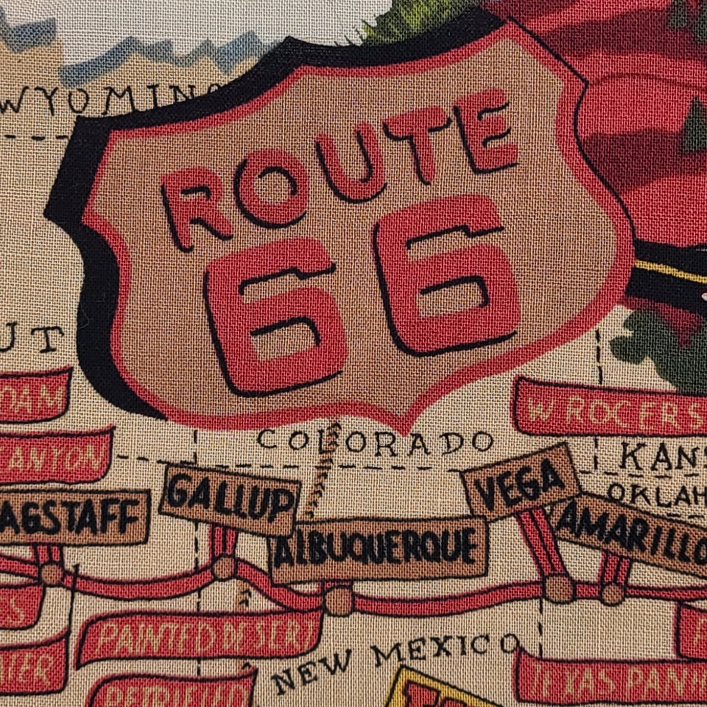 "Route 66" Rice Bag