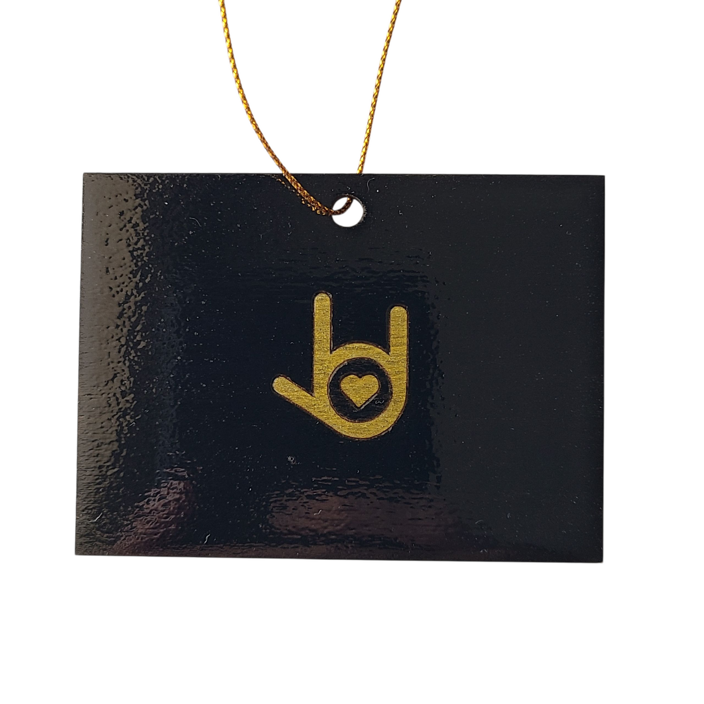 "I Love You, Colorado (Black/Gold)" ornament