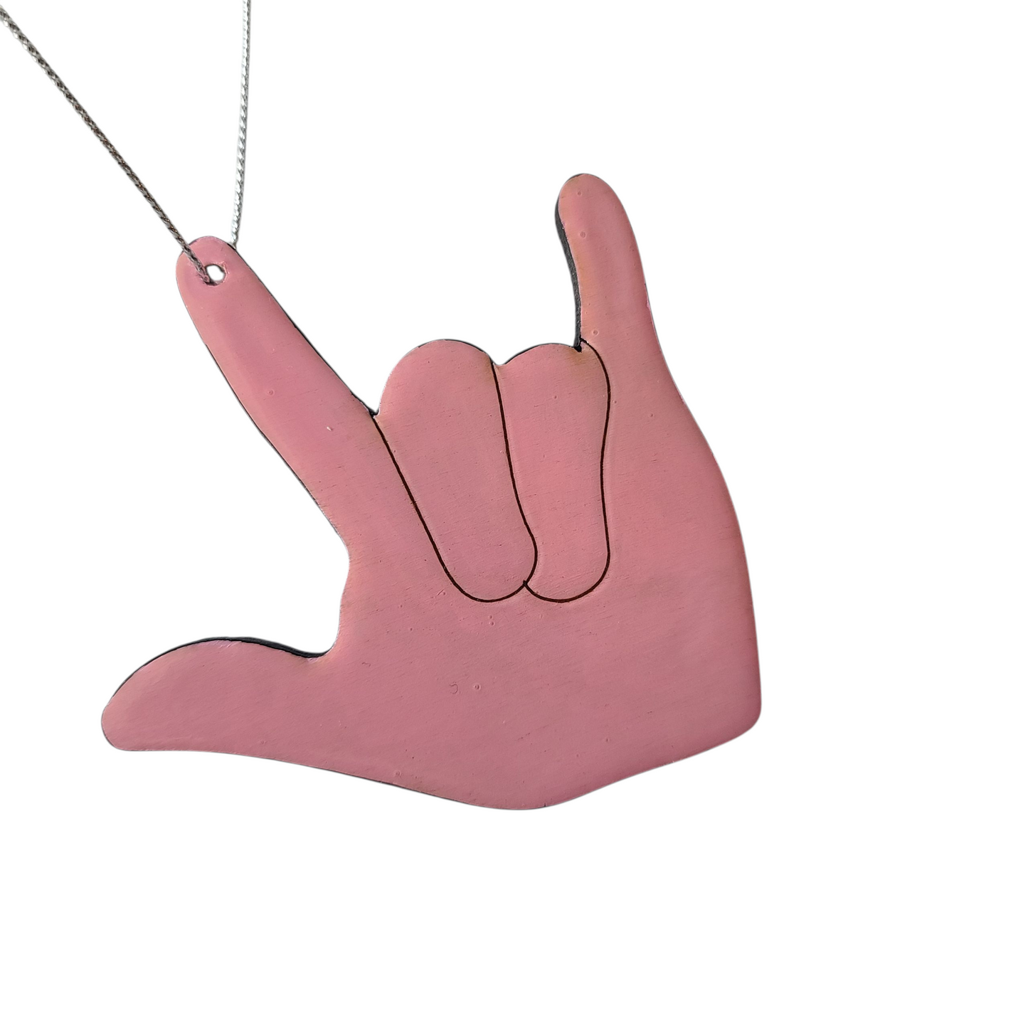 "I Love You, Girl Baby Feet" ornament