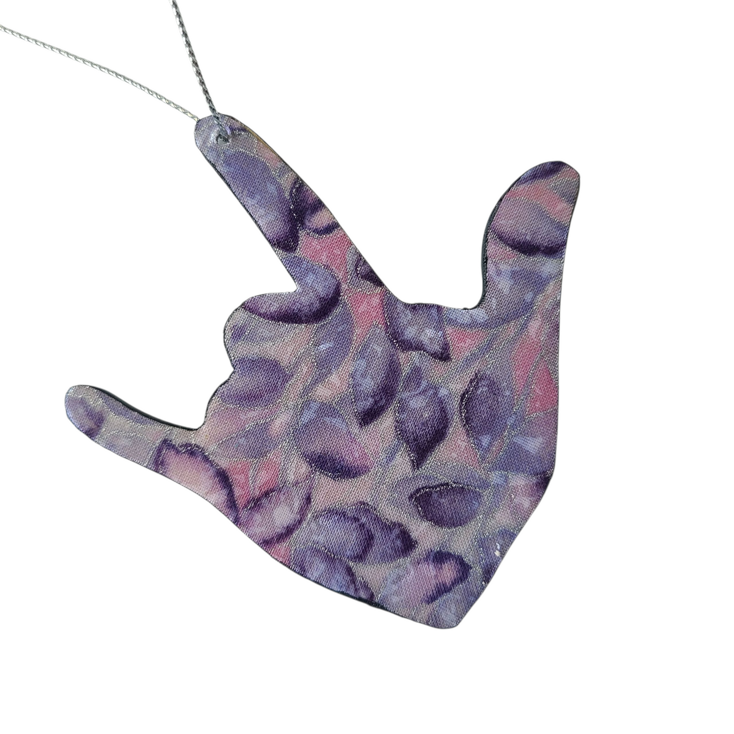 "I Love You, Purple Leaves" ornament