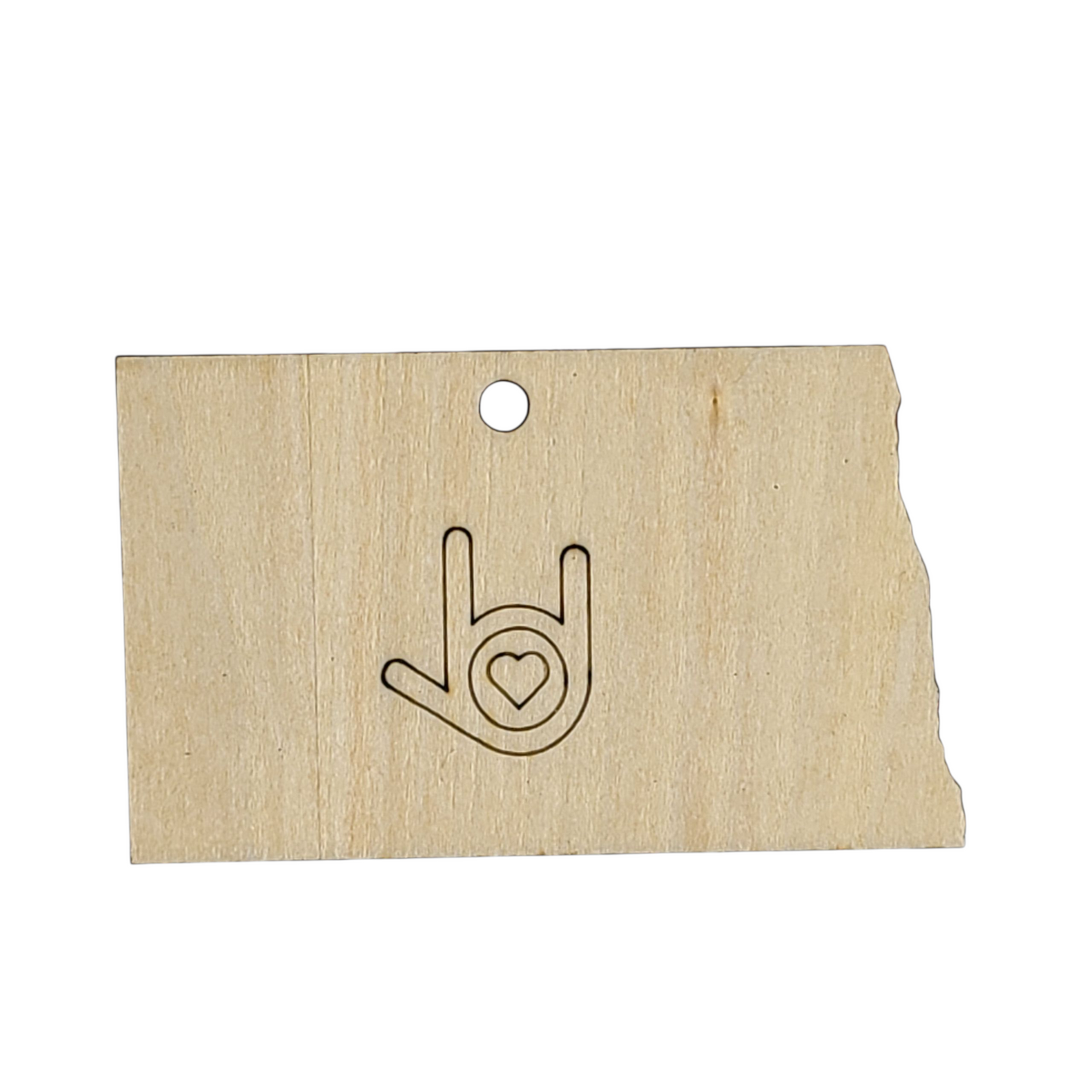 "I Love You, North Dakota" ornament