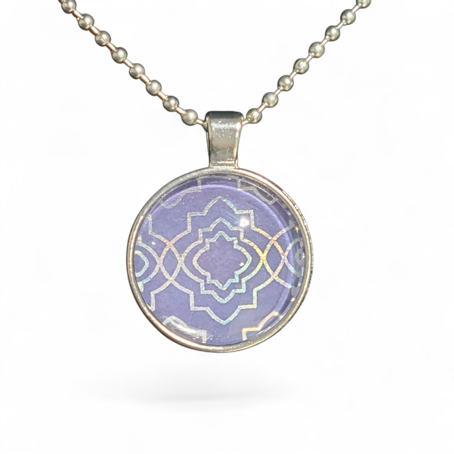 Iridescent Geometric Pattern Necklace II