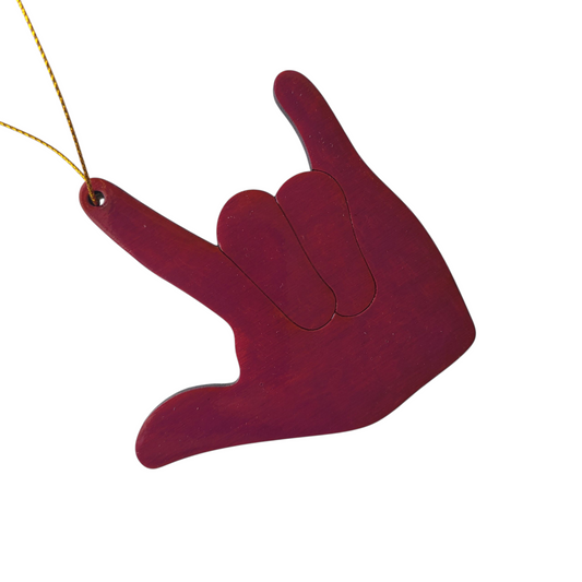 "I Love You, Rose Calico" ornament