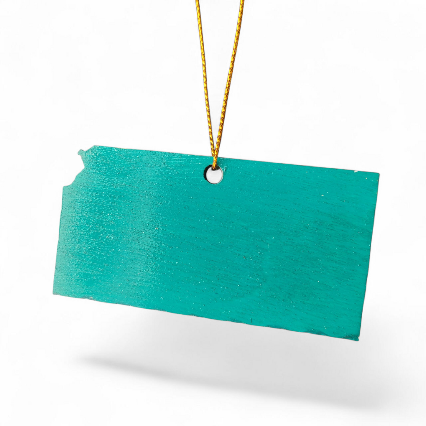 KANSAS - "Kansas School for the Deaf in Olathe" Map Ornament