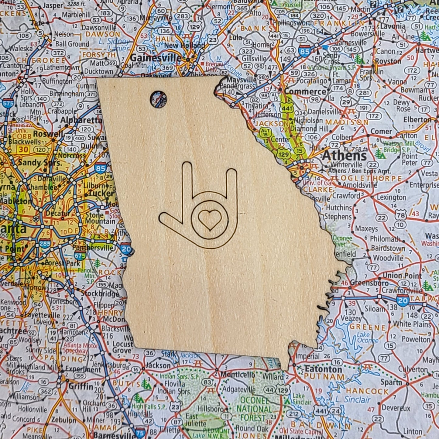 "I Love You Georgia" ornament