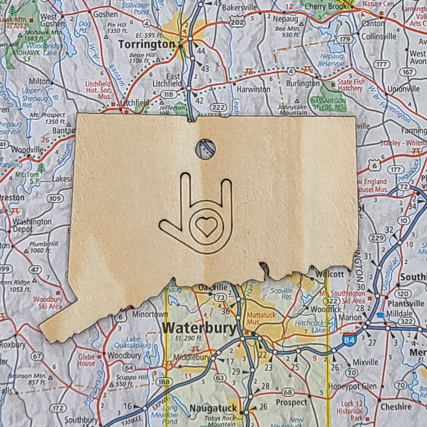 "I Love You Connecticut" ornament