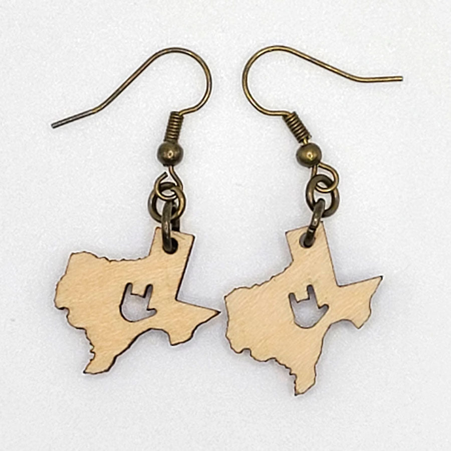 "I Love You Texas" earrings
